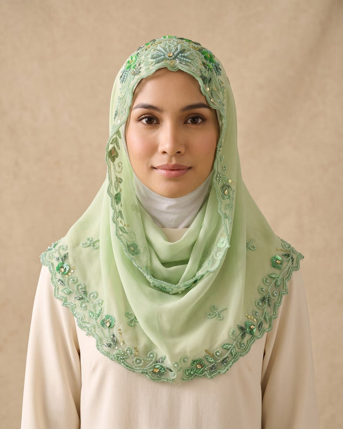 Tudung Siti Chiffon Exclusive — Green