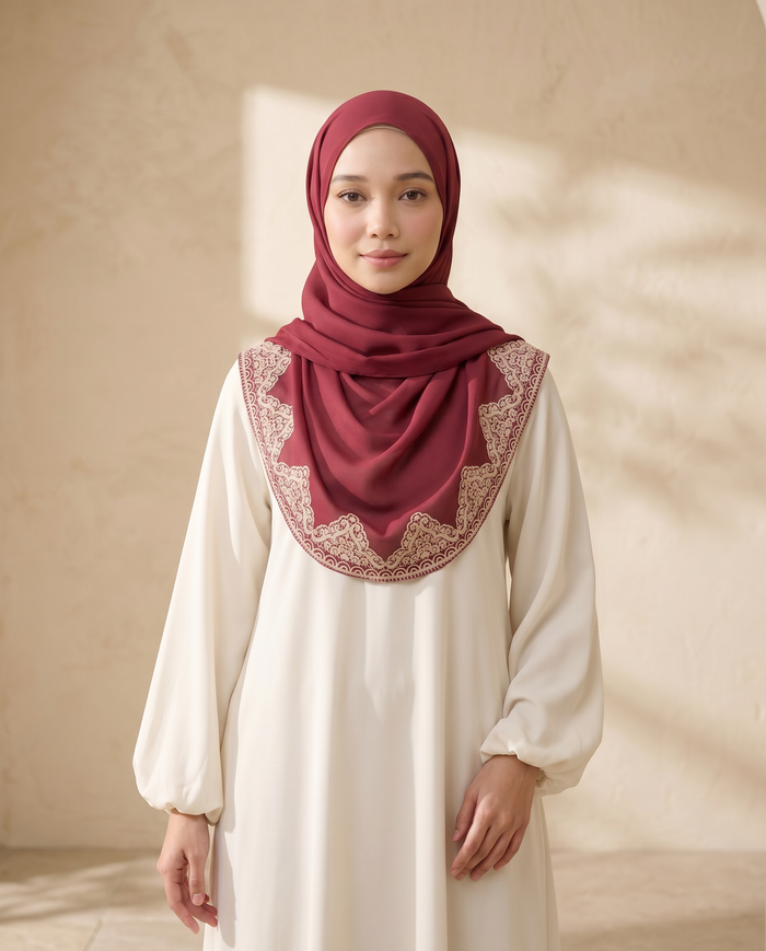 Aalaina Instant Shawl — D8