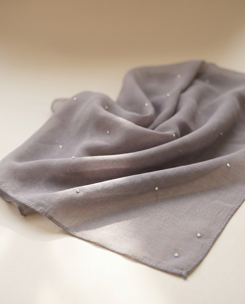Tudung Bawal Tiara Cotton Batu