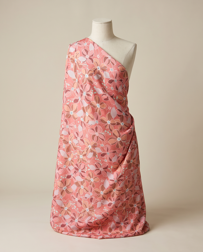 Exclusive Crepe Studded Leonard — Pink Daisy