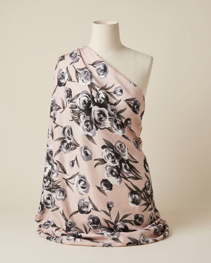 Exclusive Crepe Studded Leonard — Beige Rose (D15)