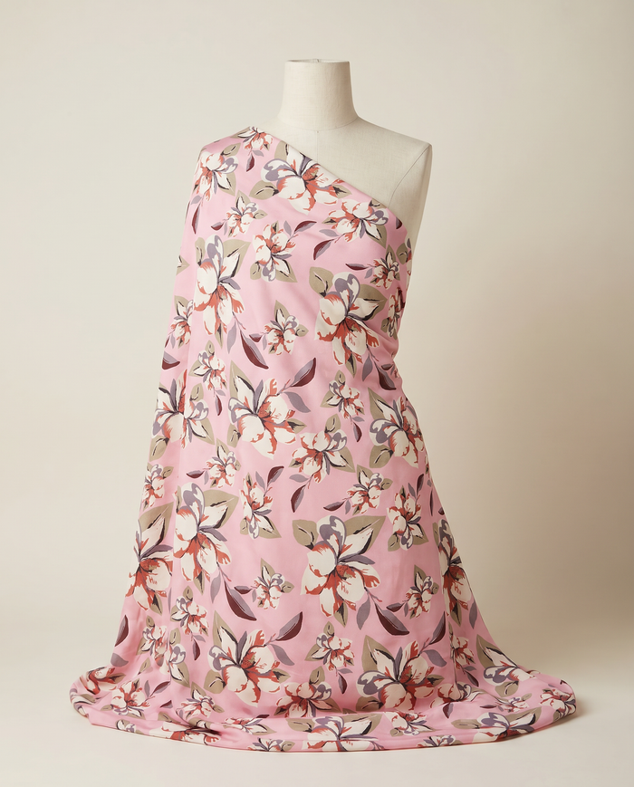 Exclusive Crepe Studded Leonard — Pink Lily