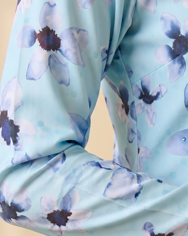 Baby Blue Watercolour Floral