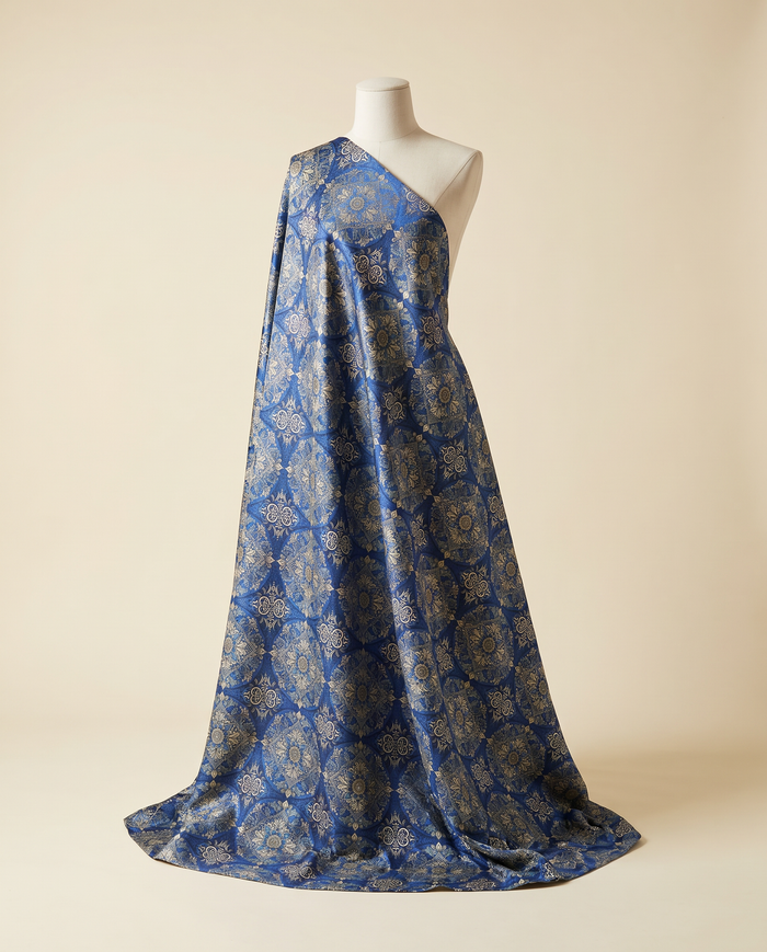 Jacquard Versace — Cool Tones — Royalblue Gold