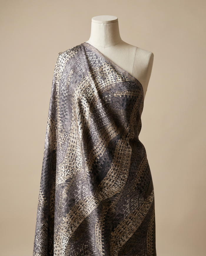 Jacquard Versace — Warm & Neutral — Brown Basketweave
