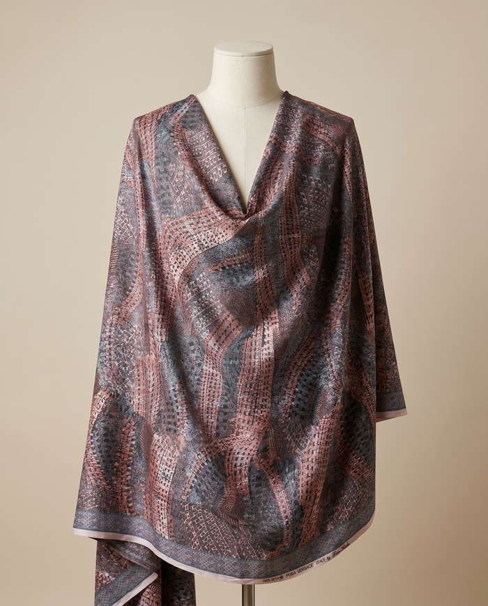 Jacquard Versace — Warm & Neutral — Red Basketweave