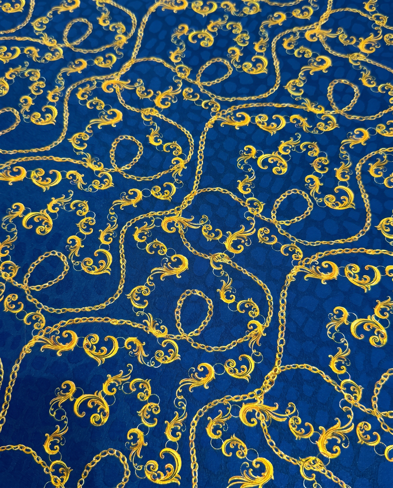 Blue Scrollwork Chain