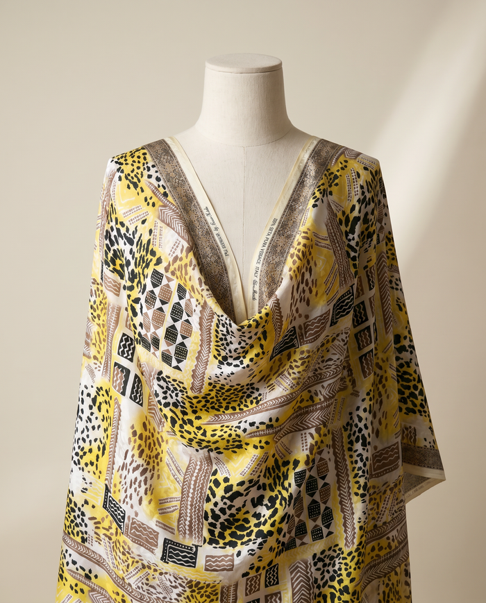 Jacquard Versace — Warm & Neutral — Yellow Medallion