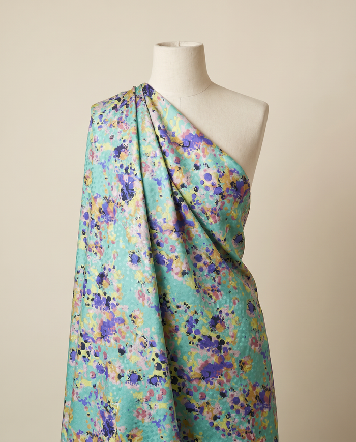 Jacquard Versace — Cool Tones — Turquoise Abstract