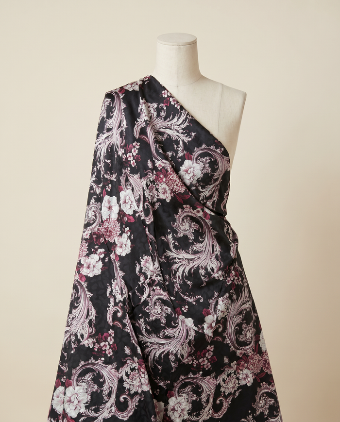 Jacquard Versace — Warm & Neutral — Black Floral
