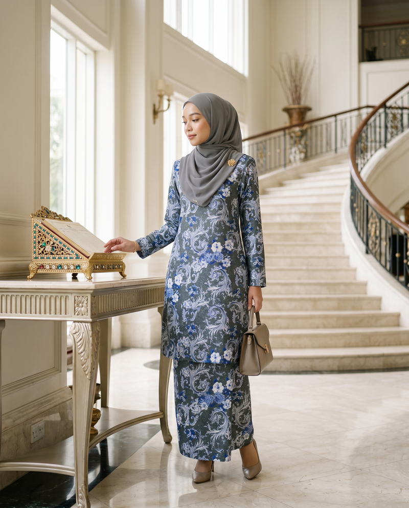 Grey Floral