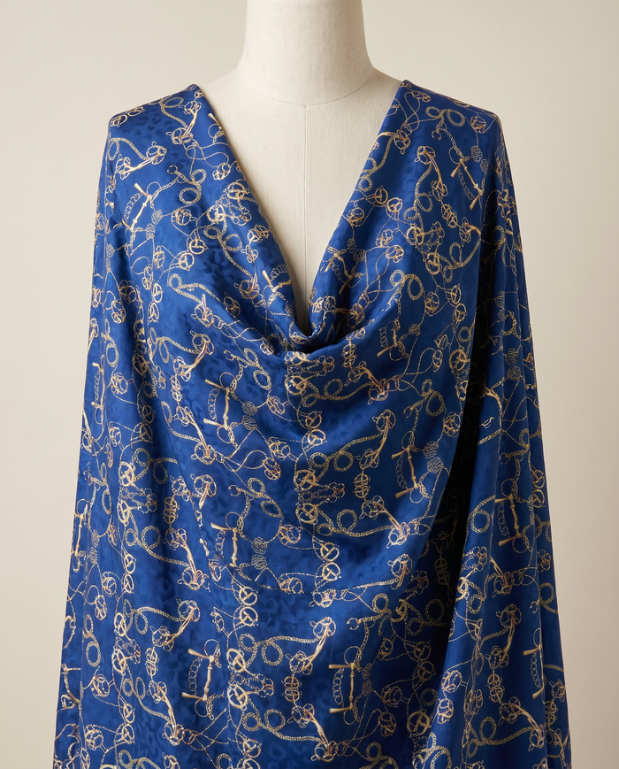 Jacquard Versace — Cool Tones — Blue Equestrian (D5)