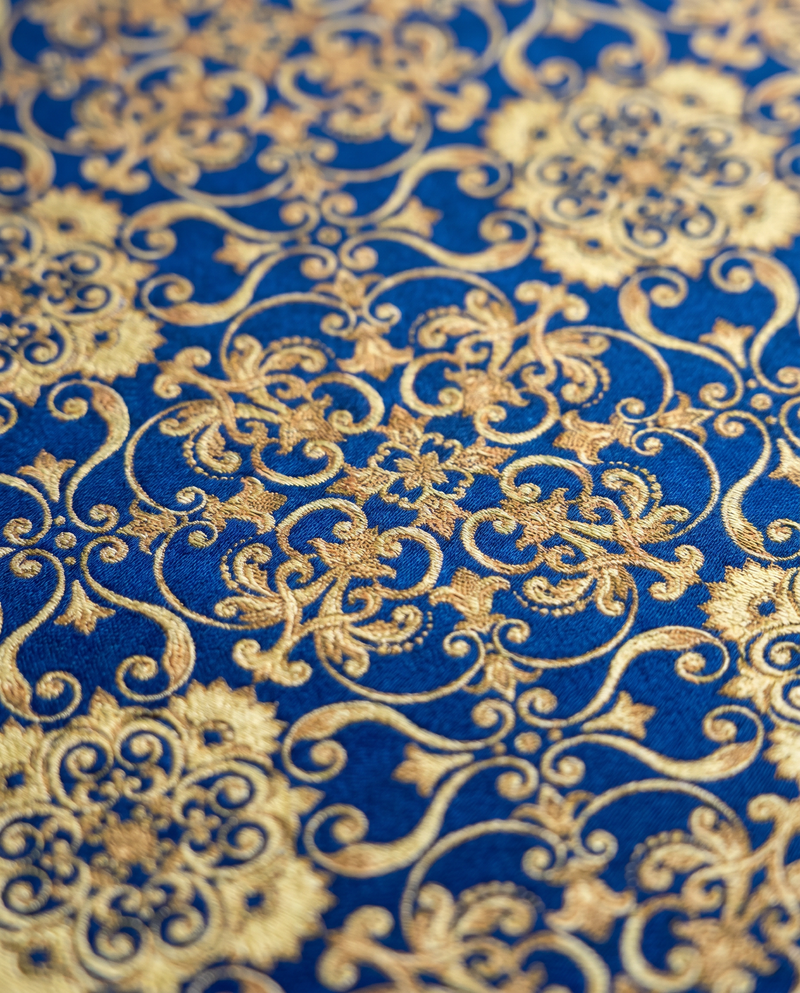 Blue Damask
