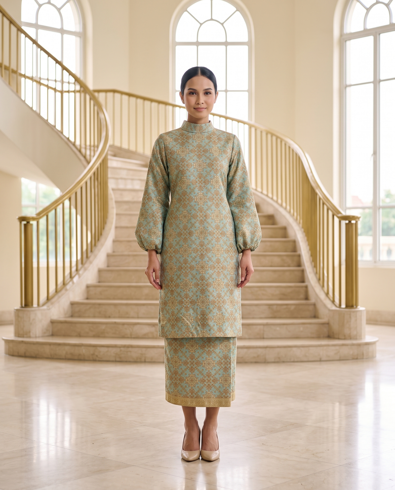 Turquoise Damask