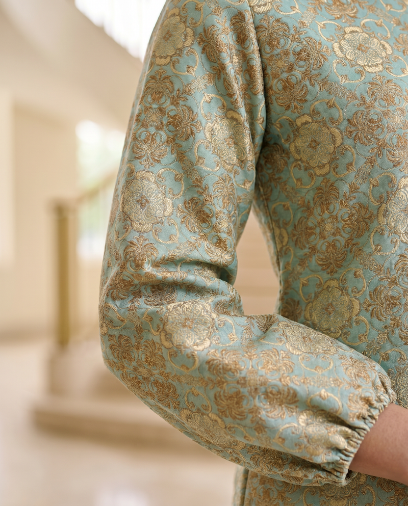Turquoise Damask