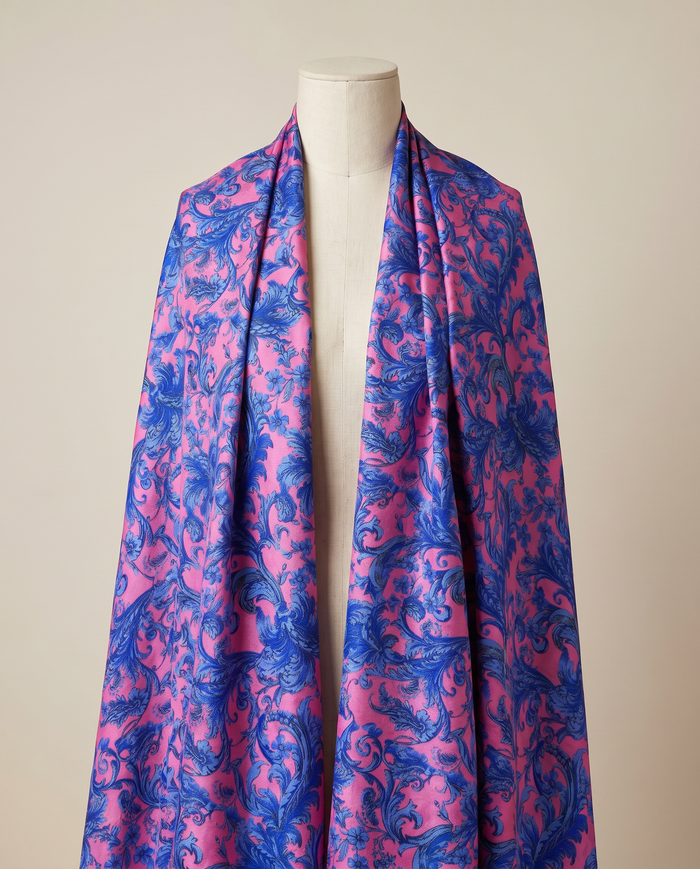 Jacquard Versace — Warm & Neutral — Pink Acanthus Scroll (D8)