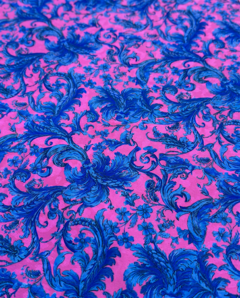 Pink Acanthus Scroll (D8)