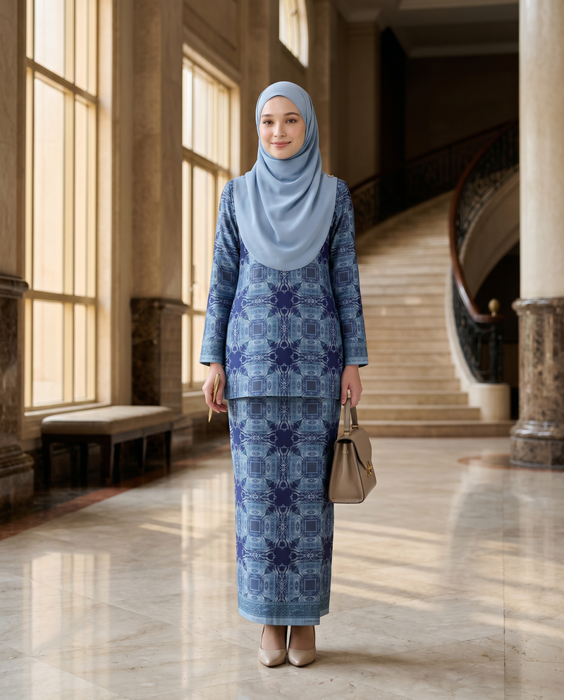 Blue Scrollwork