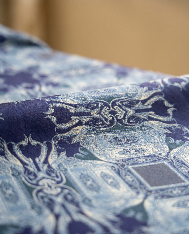 Blue Scrollwork