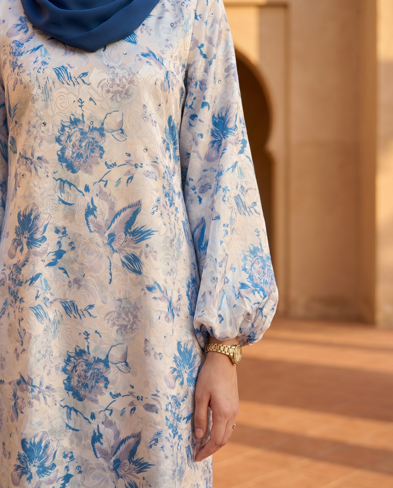 Beige Painterly Floral