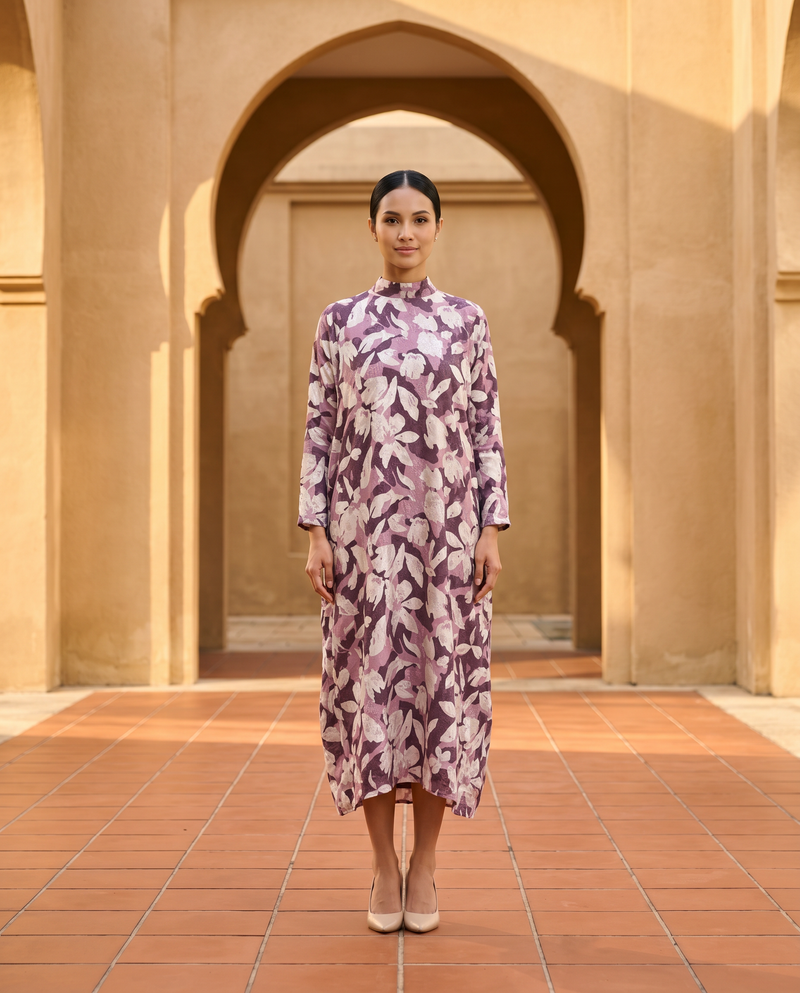 Mauve Scattered Floral