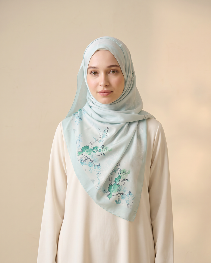 Noura Printed Shawl — D1