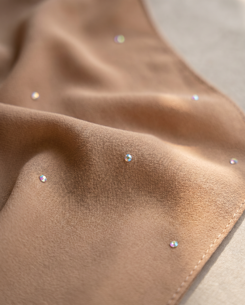 Selendang Chiffon Plain Batu