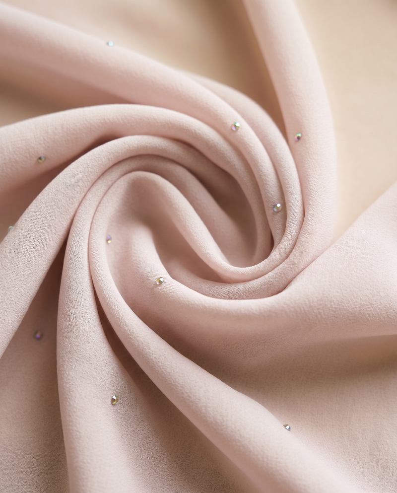 Selendang Chiffon Plain Batu