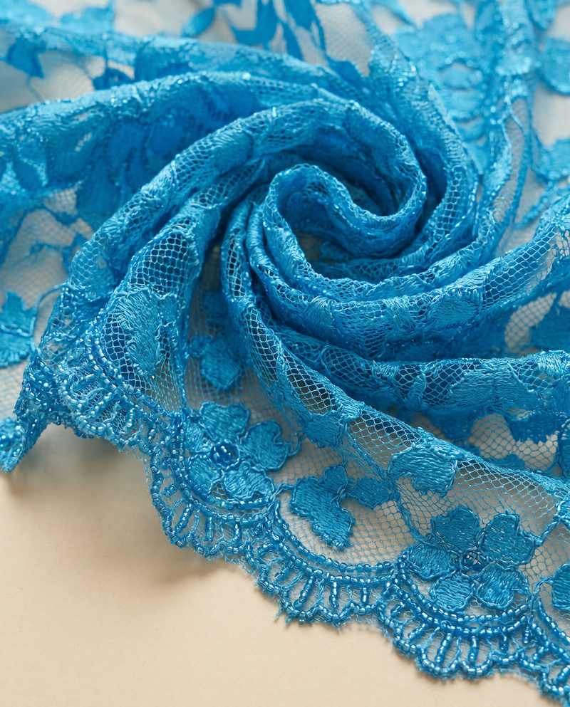 Blue — Selendang Japanese Lace
