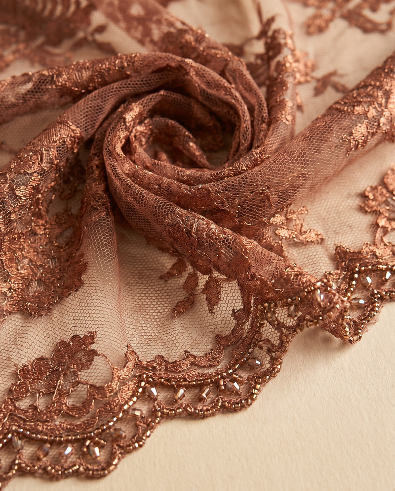 Brown — Selendang Japanese Lace