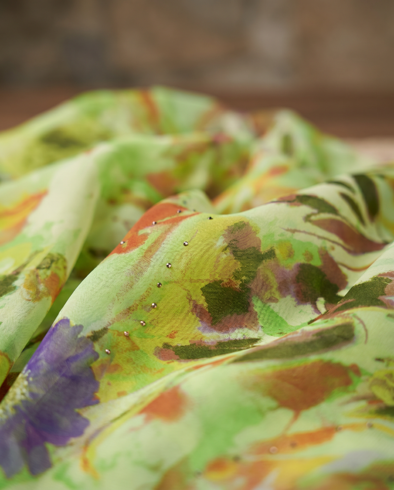 Silky Chiffon Puff