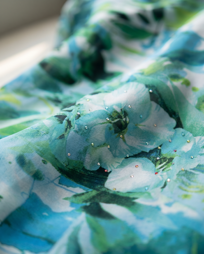 Silky Chiffon Puff