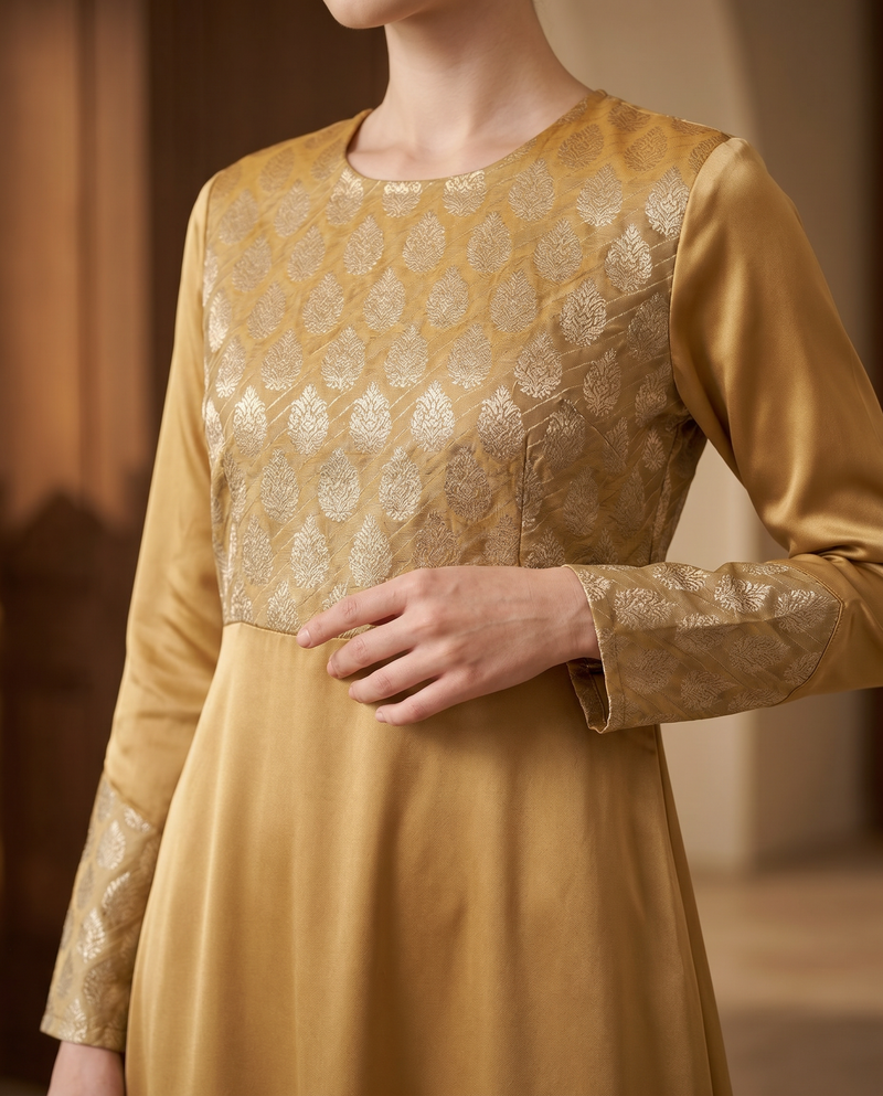 Jubah Songket Soft Satin