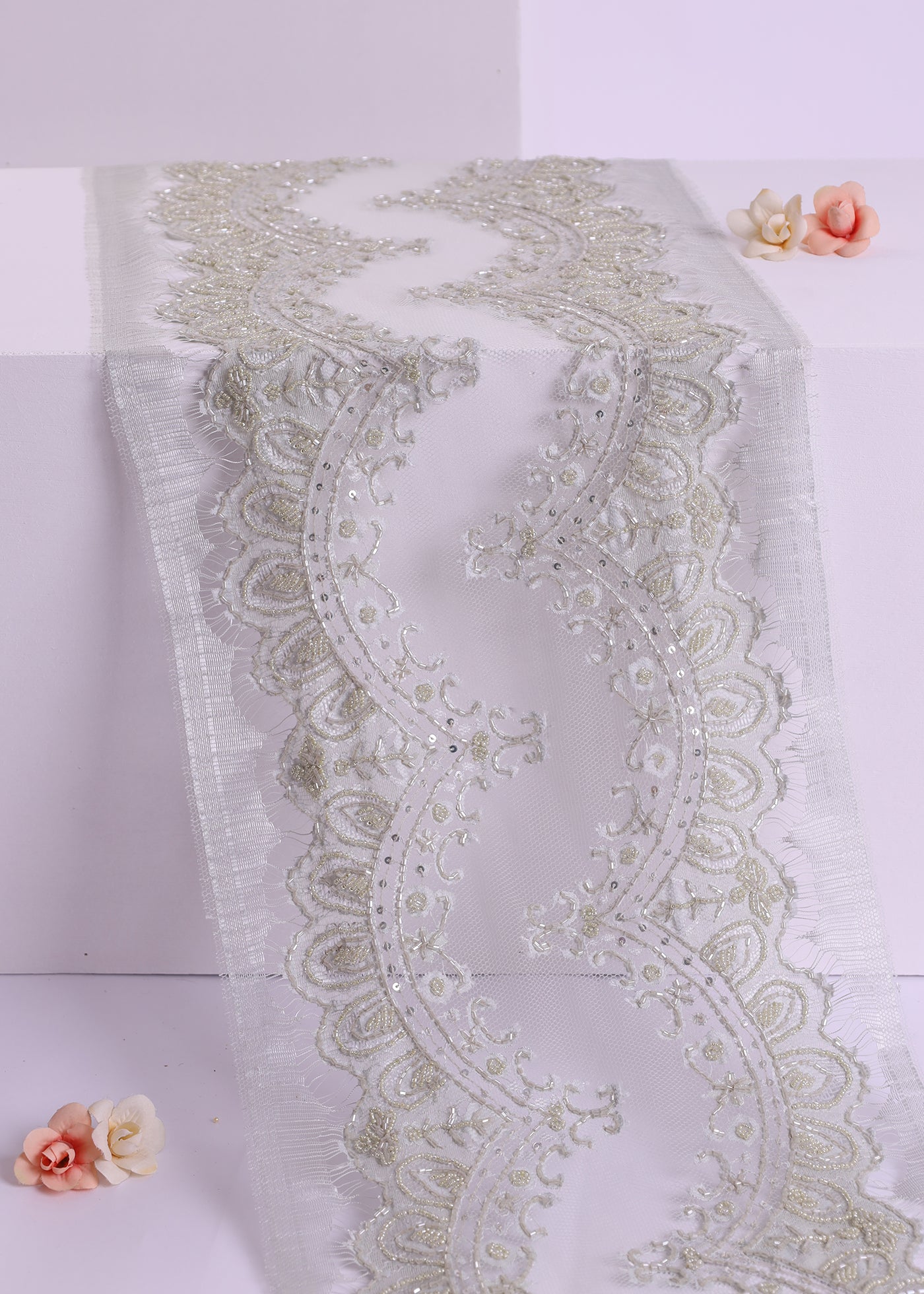 Premium Beaded Border Lace