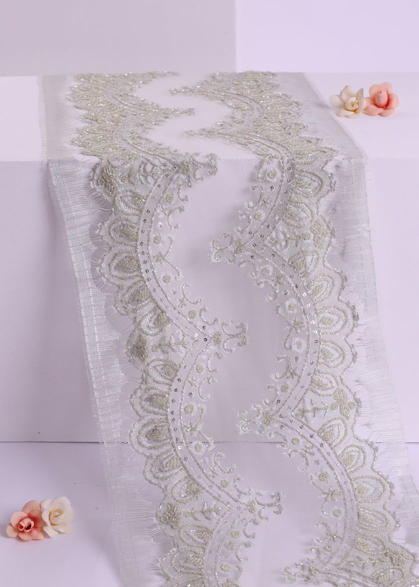 Premium Beaded Border Lace