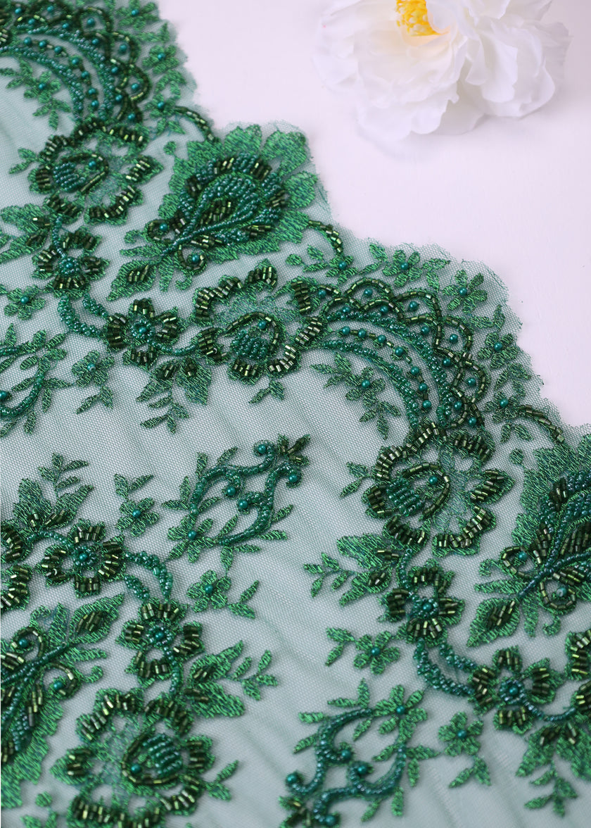 Premium Beaded Border Lace