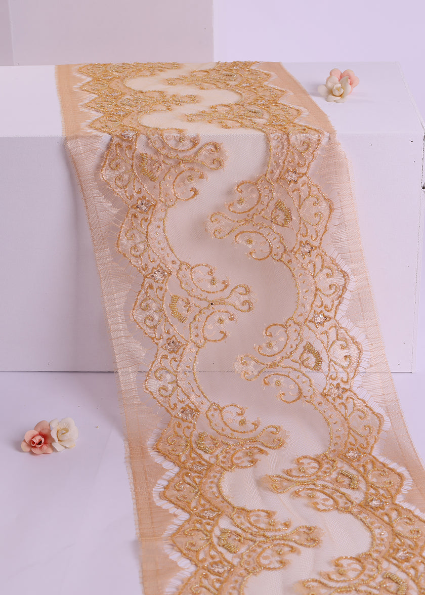 Premium Beaded Border Lace