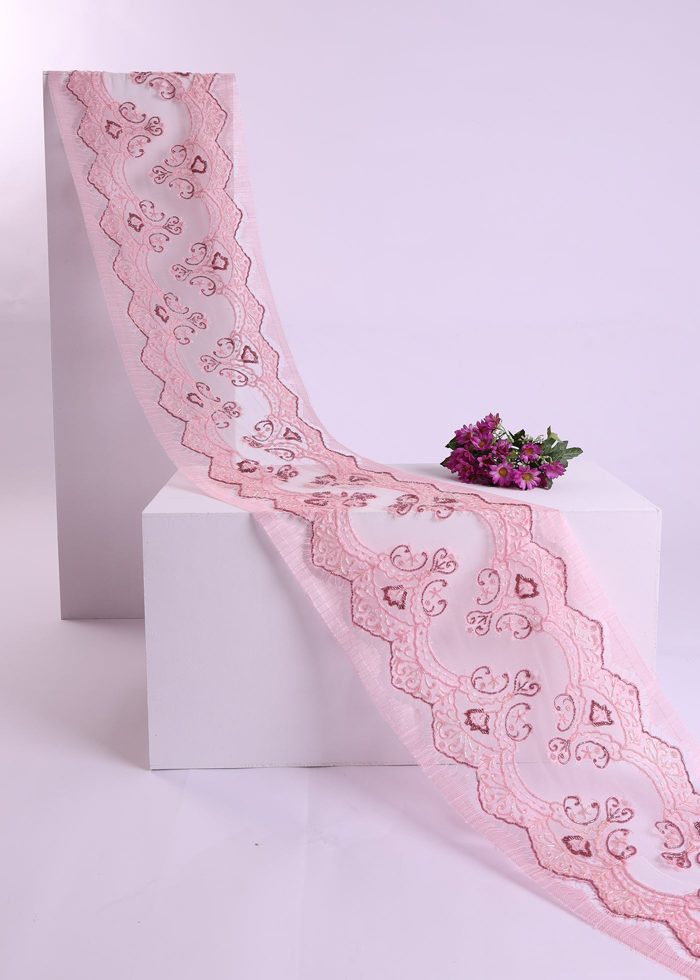 Premium Beaded Border Lace