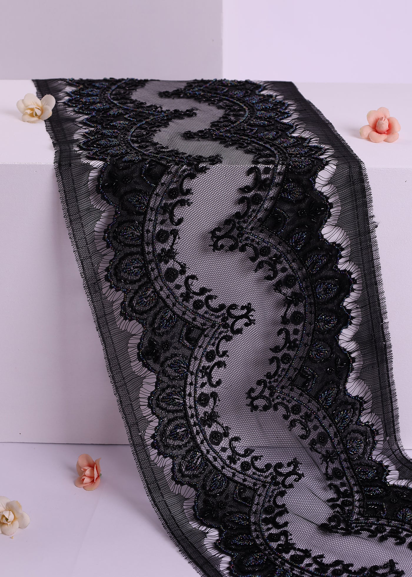 Premium Beaded Border Lace