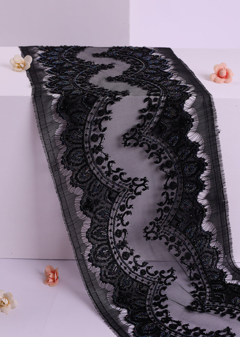 Premium Beaded Border Lace