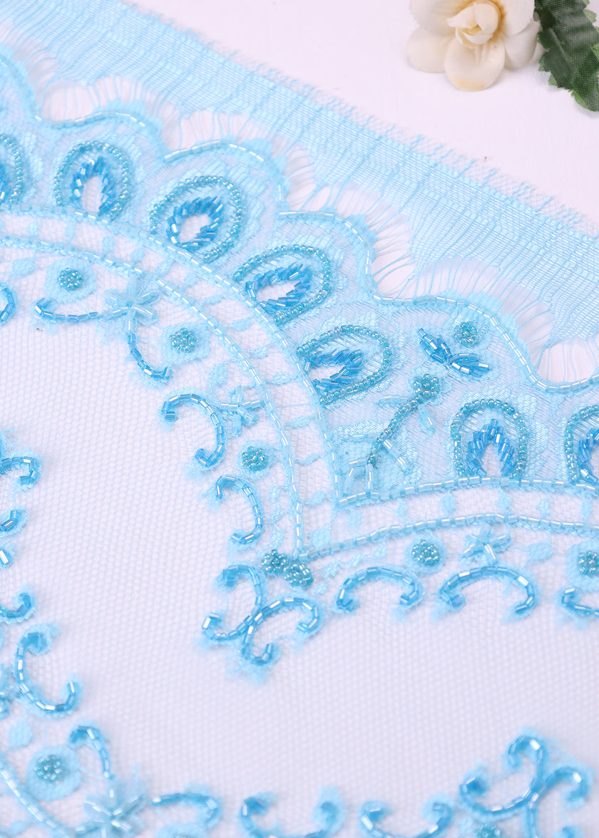 Premium Beaded Border Lace