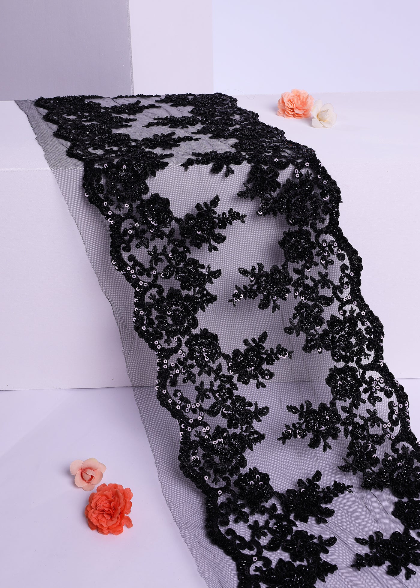 Beaded Border Lace