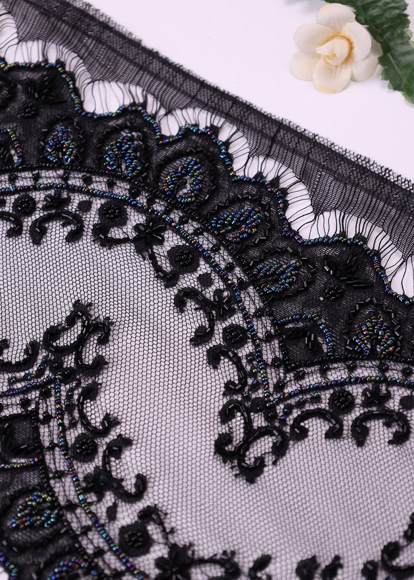 Premium Beaded Border Lace