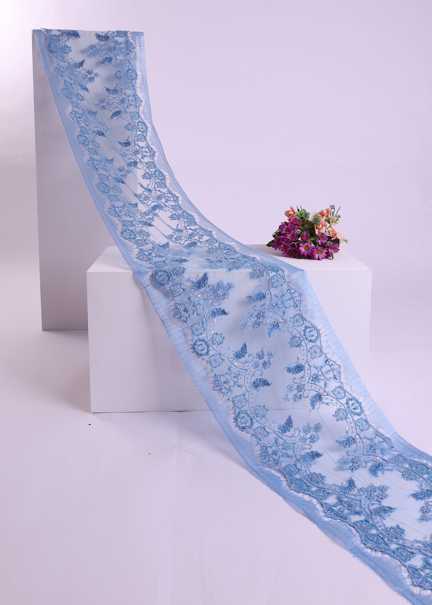 Premium Beaded Border Lace