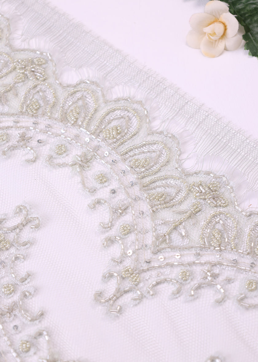 Premium Beaded Border Lace