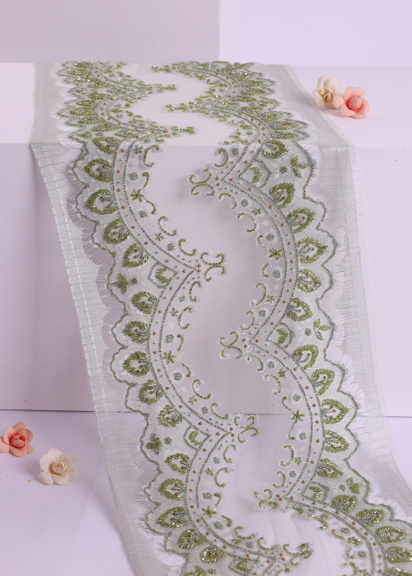 Premium Beaded Border Lace