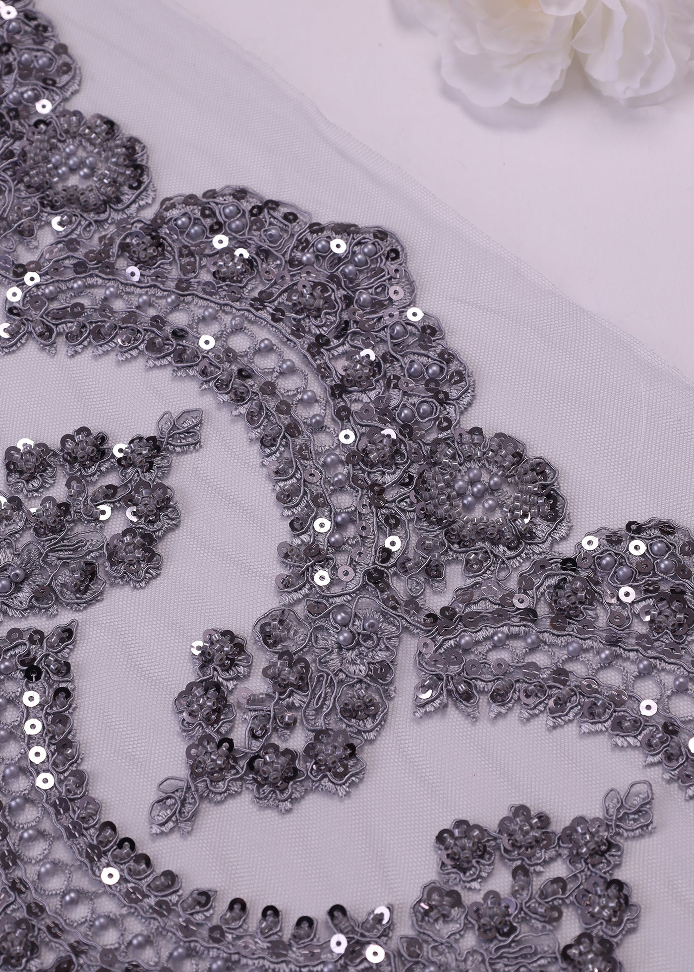 Beaded Border Lace