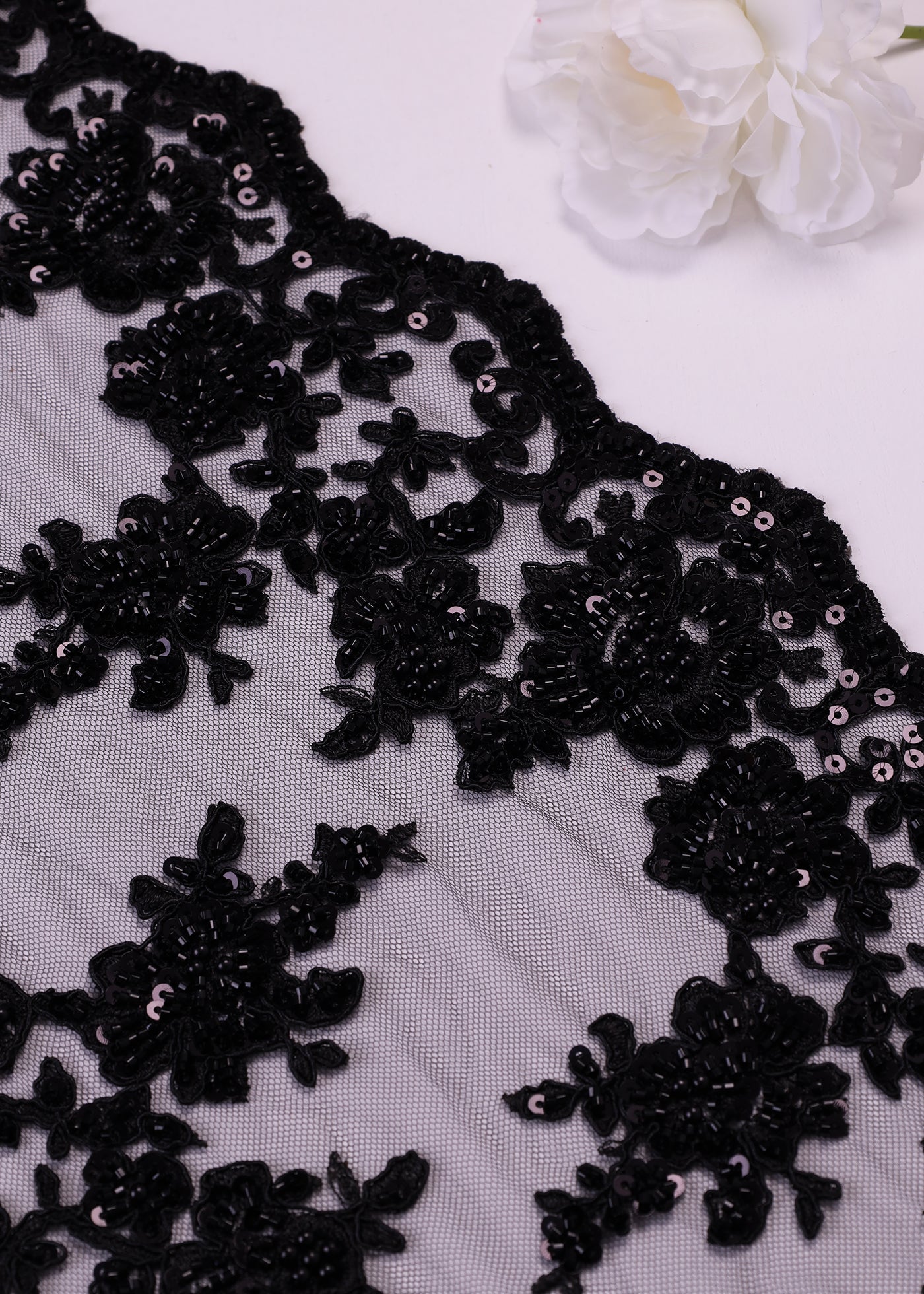Beaded Border Lace