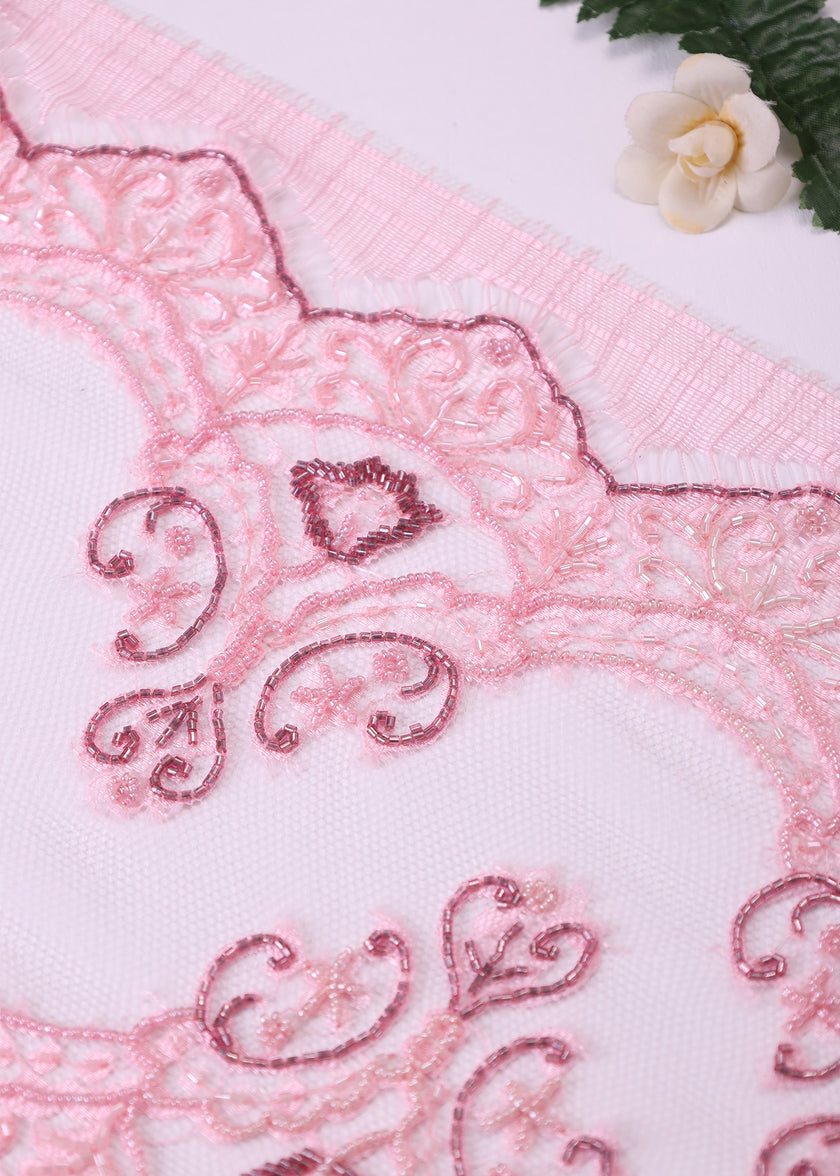 Premium Beaded Border Lace