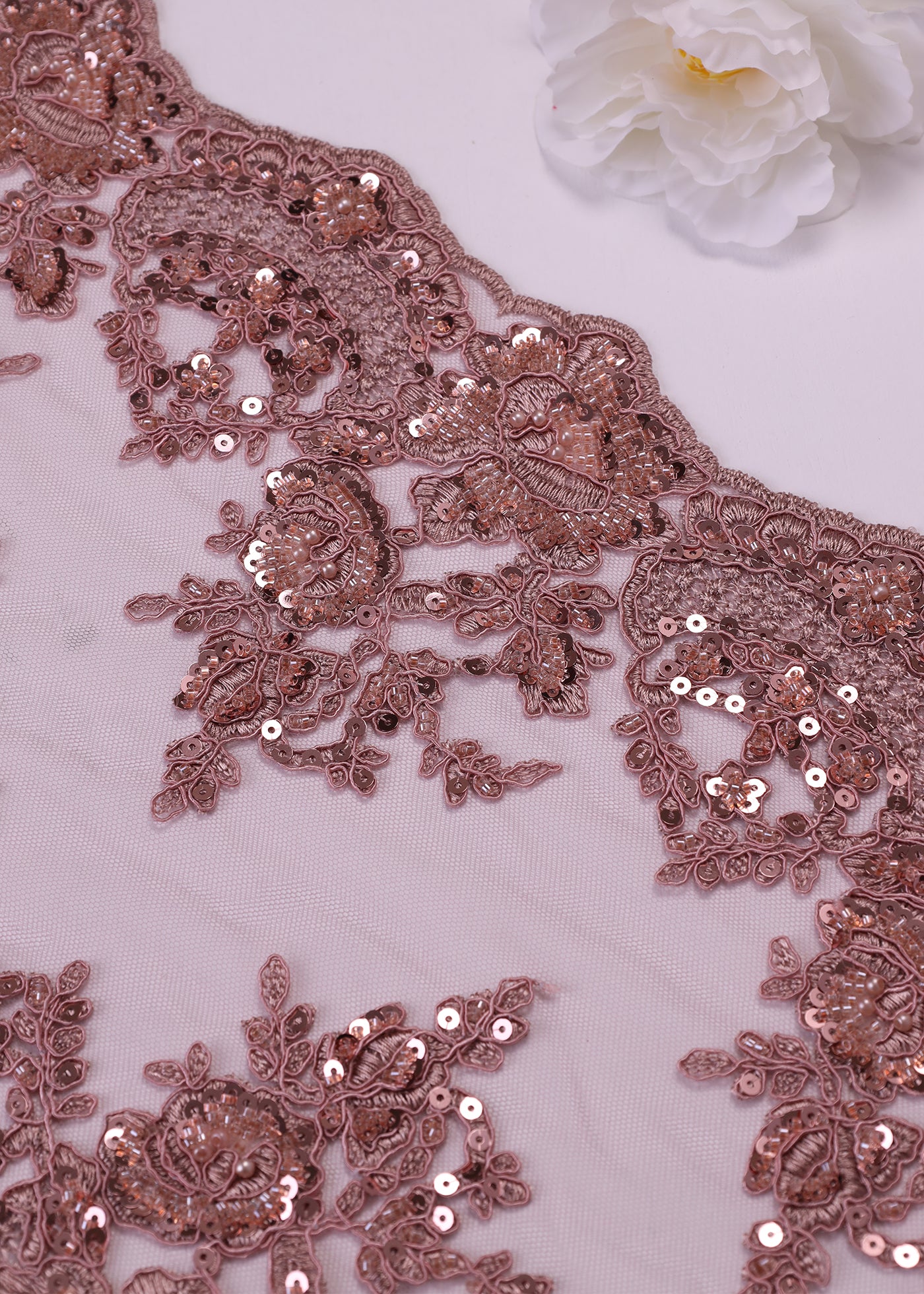 Beaded Border Lace